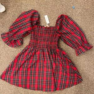 Women’s Holiday Plaid Dress NWT